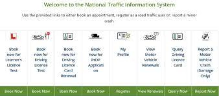 online.natis.gov.za Driving Licence Card Renewal Booking : National Traffic Information System